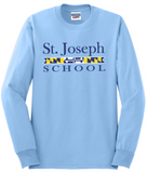 St. Joseph Cockeysville - Flag - Long Sleeve Shirt (Light Blue, Navy or White) (Youth and Adult)