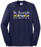 St. Joseph Cockeysville - Flag - Long Sleeve Shirt (Light Blue, Navy or White) (Youth and Adult)