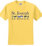 St. Joseph Cockeysville - Flag - Short Sleeve Shirt (Island Yellow, Tennessee Orange, Deep Purple, True Red or Kelly Green) (Youth and Adult)