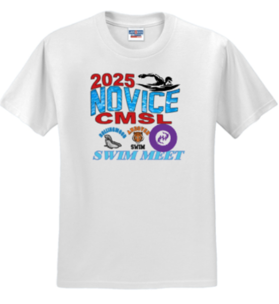 2025 Novice Meet - White Short Sleeve Shirt