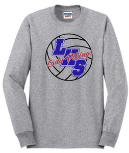 LHS Volleyball - LHS Cotton/Poly Blend Long Sleeve T Shirt