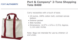 St. Joseph School - Two Tone Tote Bag - Rectangle Logo