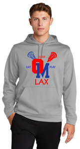 OM Youth Lax - Classic - Silver Performance Hoodie Sweatshirt