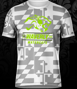 Waverly Watercats - White MD Ghost Short Sleeve Shirt