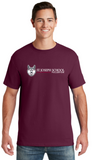 St. Joseph School - Adult Short Sleeve - Wolfie Long Logo (Maroon, Black, White, Grey or Pink)