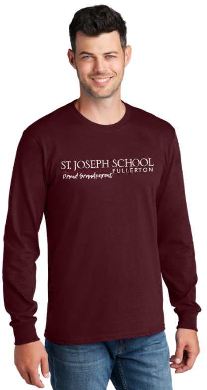 St. Joseph School - Adult Long Sleeve - Grandparents Shirt (Maroon, Black, White or Grey)