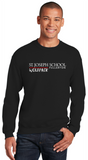 St. Joseph School - Adult Crewneck Sweatshirt - Wolfpack (Black or Grey)