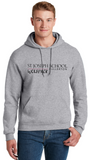 St. Joseph School - Adult Hoodie Sweatshirt - Wolfpack Logo (Black, Maroon or Grey)