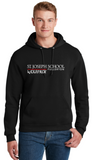 St. Joseph School - Adult Hoodie Sweatshirt - Wolfpack Logo (Black, Maroon or Grey)