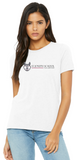 St. Joseph School - Lady's Short Sleeve - Wolfie Long Logo (Black, White, or Grey)