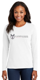 St. Joseph School - Lady Long Sleeve - Wolfie Long Logo (Maroon, Black, Pink, White or Grey)