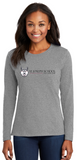 St. Joseph School - Lady Long Sleeve - Wolfie Long Logo (Maroon, Black, Pink, White or Grey)