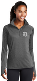 St. Joseph School - Lady 1/4 Zip - STJ Logo (Black, White, Dusty Rose or Grey)