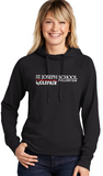 St. Joseph School - Lady French Terry Lightweight Pullover - Wolfpack (Heather Grey or Heather Black)