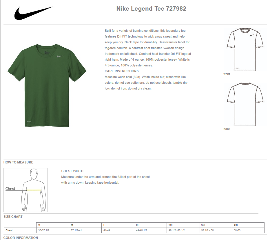 PANTHERS LAX - Nike Legend SS T Shirt (Light Blue or Black) – Crab