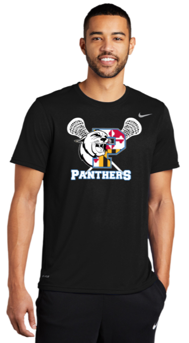 PANTHERS LAX - Nike Legend SS T Shirt (Light Blue or Black) – Crab