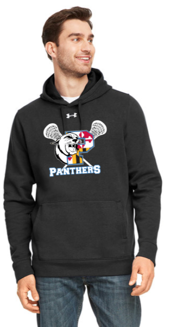 PANTHERS LAX - MD FLAG - Under Armour Black Hoodie (Black or Grey)