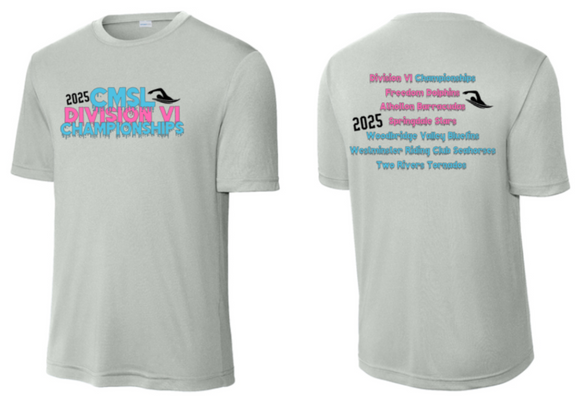 2025 CMSL DIV VI - Grey Performance Short Sleeve Shirt