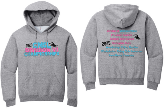 2025 CMSL DIV VI - Grey Hoodie Sweatshirt - ONLINE ONLY