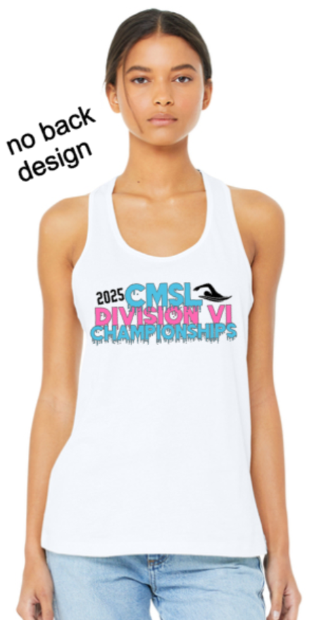 2025 CMSL DIV VI - White Racer Back Tank Top (Front Only)
