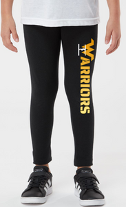 Warriors Gymnastics - Gradient Letters - YOUTH Leggings