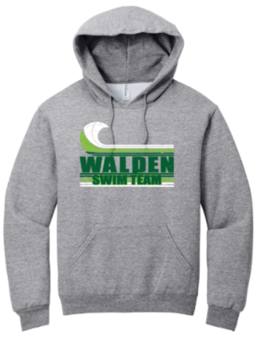 Walden Swim- Retro Grey Hoodie Sweatshirt