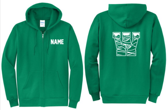 Walden Swim - Full Zip Green Hoodie