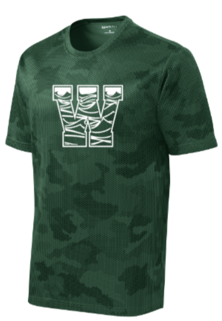 Walden Swim - Letter Green Camo Hex Short Sleeve Shirt