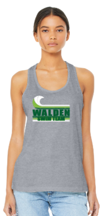 Walden Swim - Retro Grey Racer Back Tank Top