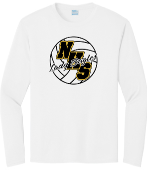 NHS Volleyball - Official Performance Long Sleeve (Grey, White or Black)