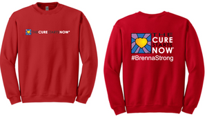 The Cure Starts Now - Red Crew Neck Sweatshirt