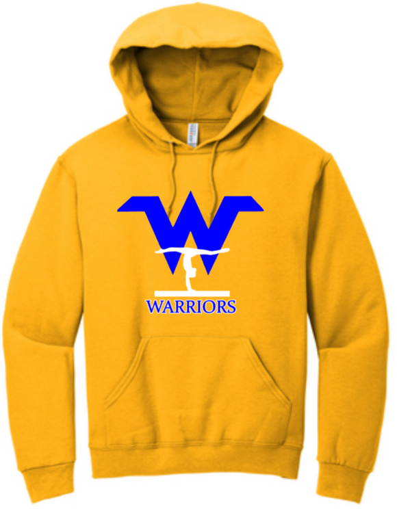 Warriors Gymnastics - Big Letter - Hoodie Sweatshirt