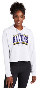 Ravens Era - Tri-Blend Crop Hooded Pullover