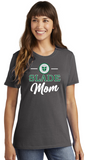 MSCS - MOM - Ladies Charcoal Short Sleeve Shirt