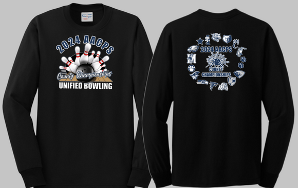 AACPS Unified Bowling - 2024 Championships Long Sleeve Shirt