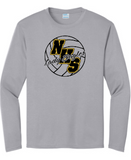 NHS Volleyball - Official Performance Long Sleeve (Grey, White or Black)