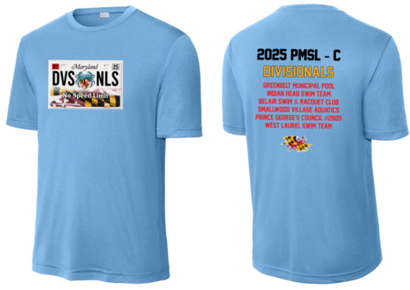 2025 PMSL DIV C Champs - Light Blue Performance Short Sleeve Shirt