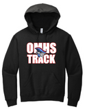 OMHS Track - Letters Hoodie Sweatshirt (Red, Blue or Black)