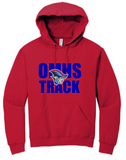 OMHS Track - Letters Hoodie Sweatshirt (Red, Blue or Black)