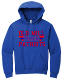 OMHS Track - Retro Hoodie Sweatshirt (Red, Blue or Black)