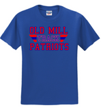 OMHS Track - Retro Short Sleeve Shirt (Red, Blue or Black)