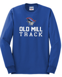 OMHS Track  - Classic Long Sleeve Shirt (Blue, Black or Red)