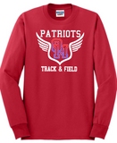 OMHS Track  - Shield Long Sleeve Shirt (Blue, Black or Red)