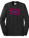 OMHS Track  - Retro Long Sleeve Shirt (Blue, Black or Red)