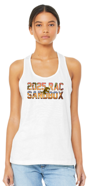 2025 RAC SANBOX - White Racer Back Tank Top