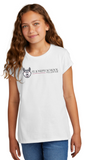 St. Joseph School - GIRLS Short Sleeve - Wolfie Long (Black, White, or Grey)