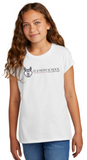 St. Joseph School - GIRLS Short Sleeve - Wolfie Long (Black, White, or Grey)