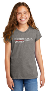 St. Joseph School - GIRLS Short Sleeve - Wolfpack (Black, White, or Grey)