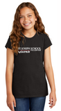 St. Joseph School - GIRLS Short Sleeve - Wolfpack (Black, White, or Grey)