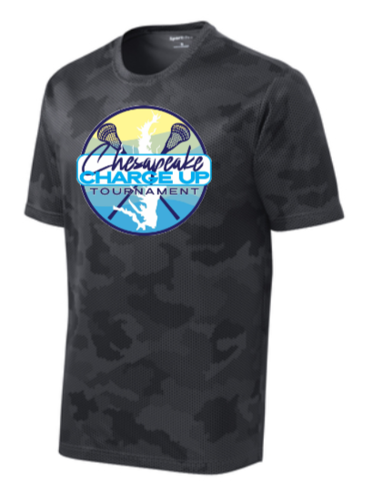 2024 Charge Up - Camo Hex Short Sleeve T Shirt (Iron Grey)